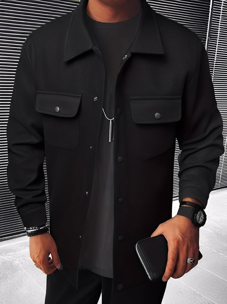 Drune | Lässige Karierte Jacke mit Taschen für Herren