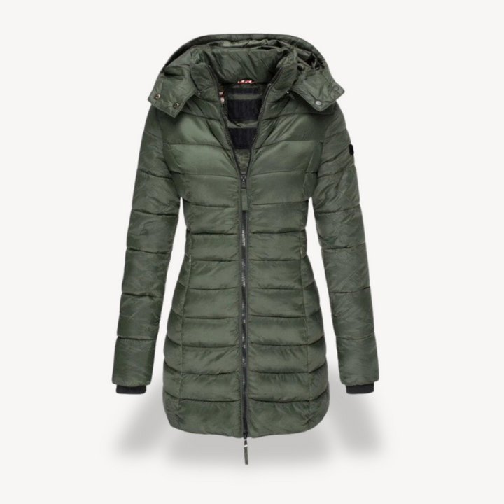 Drune | Damen Pufferjacke mit Kapuze