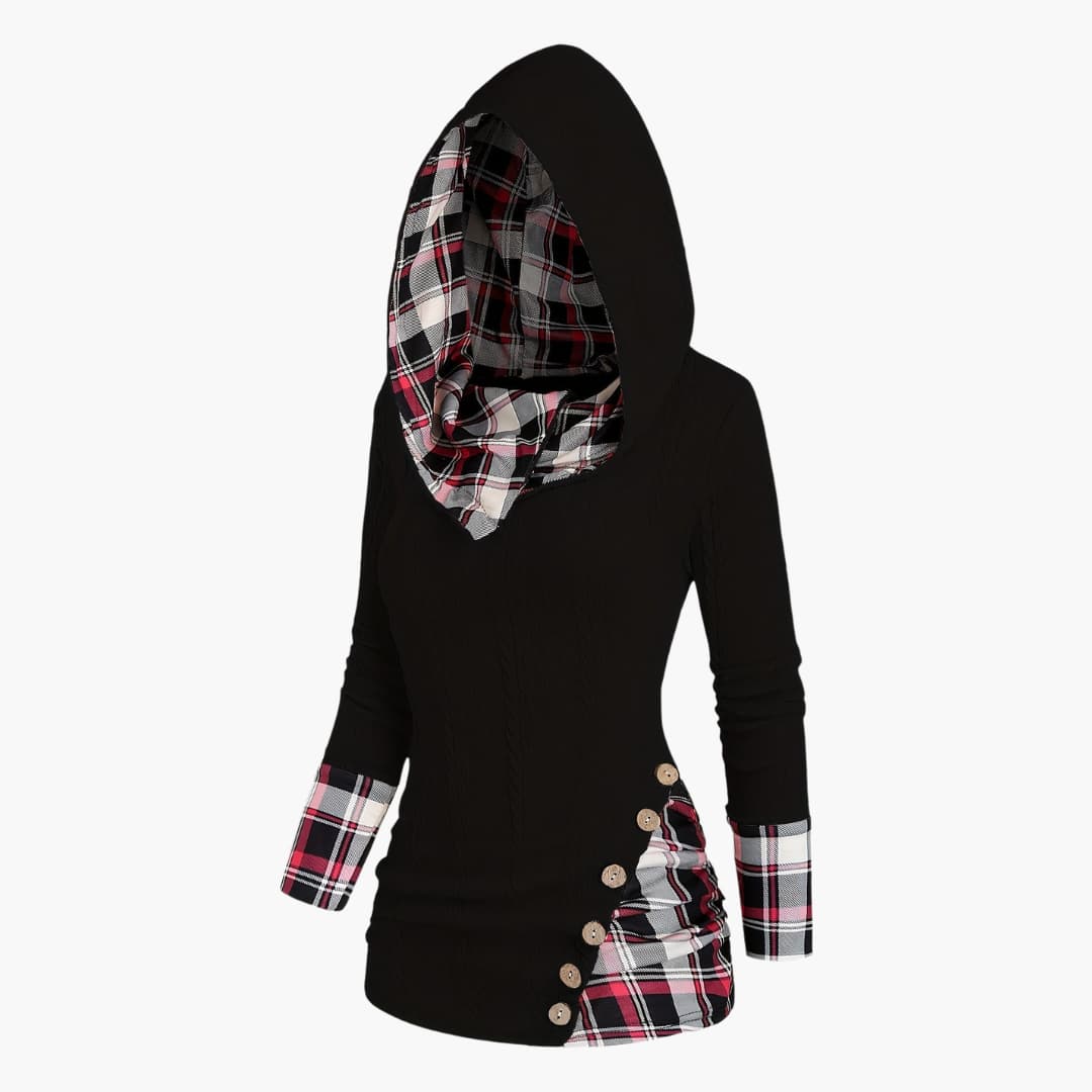 Drune | Stilvoll Kabelstrick Hoodie für Frauen