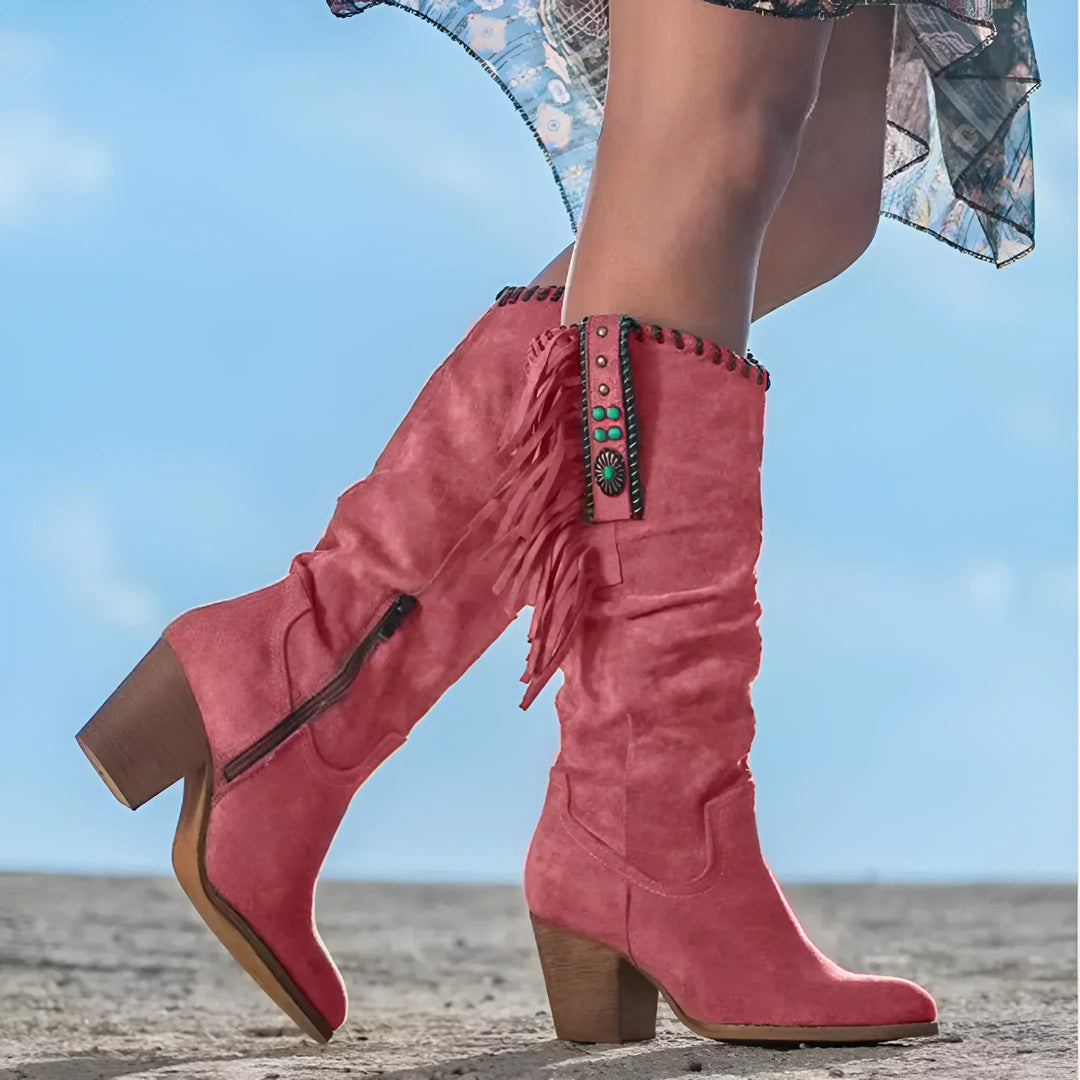 Drune |Echte Cowboy-Stiefel aus textillem Material