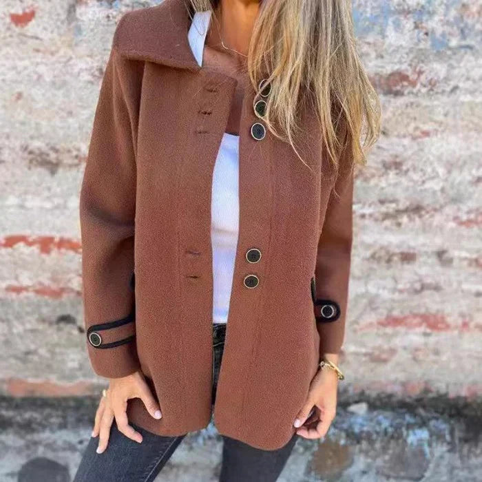 Drune | Stilvolle Jacke Knopfverschluss Eleganter Alltagschnitt