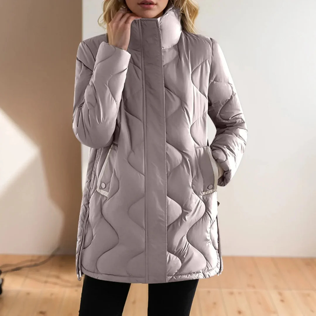 Drune | Damen Steppjacke mit Stehkragen Winter