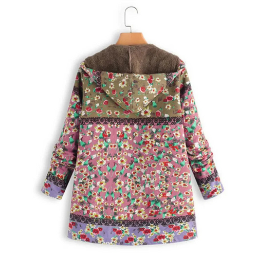 Drune | Lange Blümchenjacke für Frauen