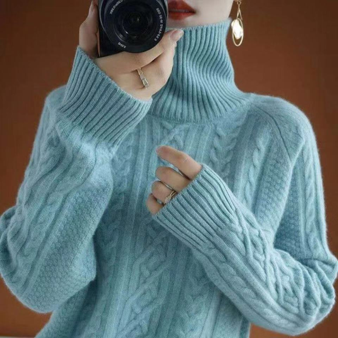 Drune | Pullover aus Strick für Frauen mit warmem Rollkragen