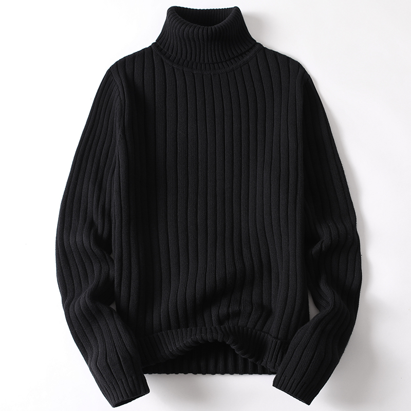 Drune | Rollkragenpullover - Weiche Strickware - Rippendesign - Langärmelig Warmer Komfort