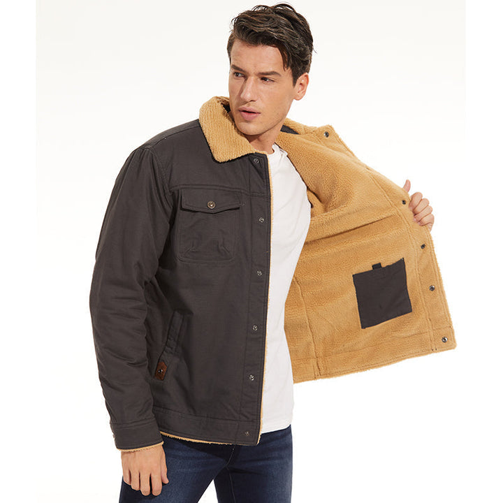 Drune | Winterjacke mit Sherpa-futter Wasserabweisend Warm und Robust