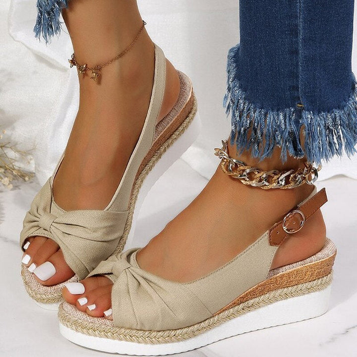 Drune | Orthopädische Peep-Toe Wedges
