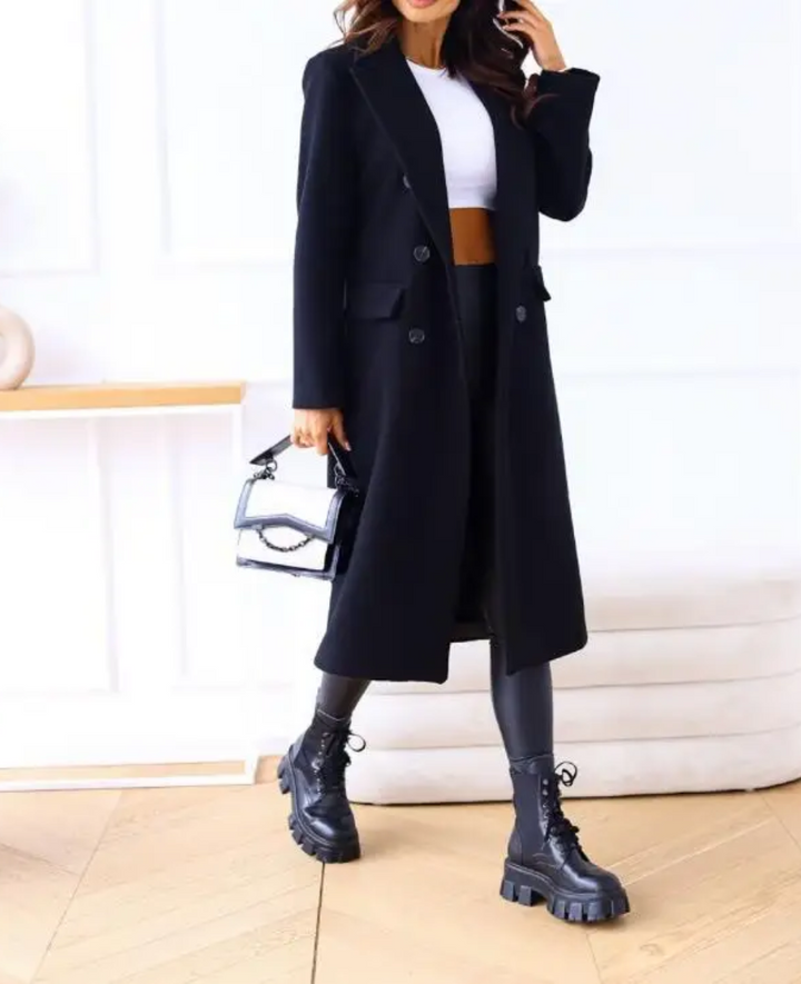 Drune | Lange Elegante Taillierte Trenchcoat Für Damen | Perfekt Für Herbst Und Winter