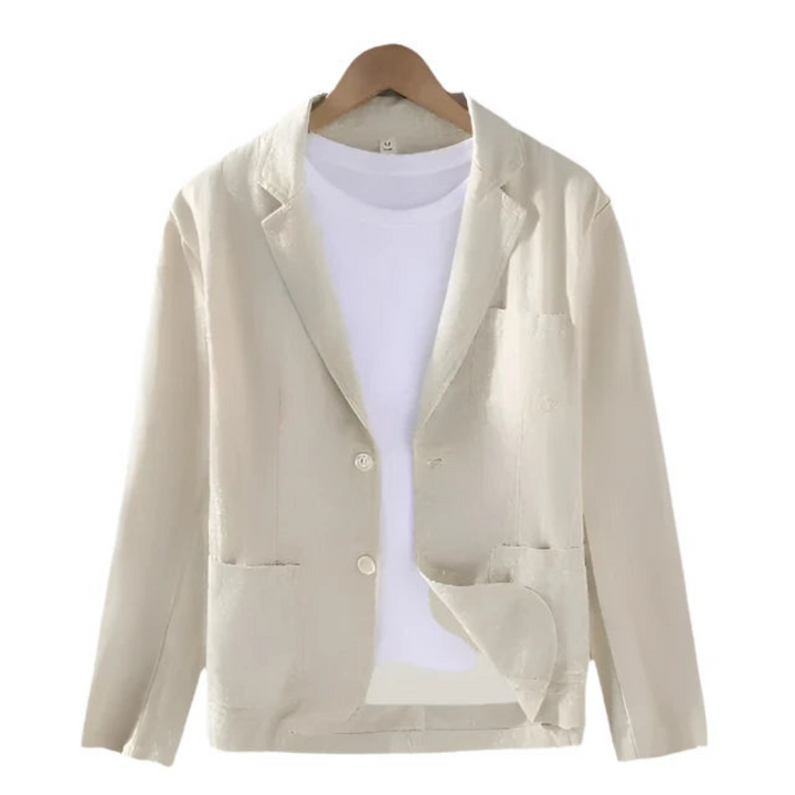 Drune | Herren Eleganter Italienischer Leinenblazer Charmante Jacke Für Männer