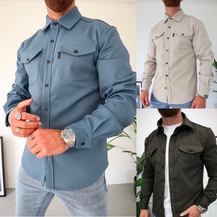 Drune | Premium-Jacke mit Knopfverschluss für Herren | Stylische und bequeme Jacke