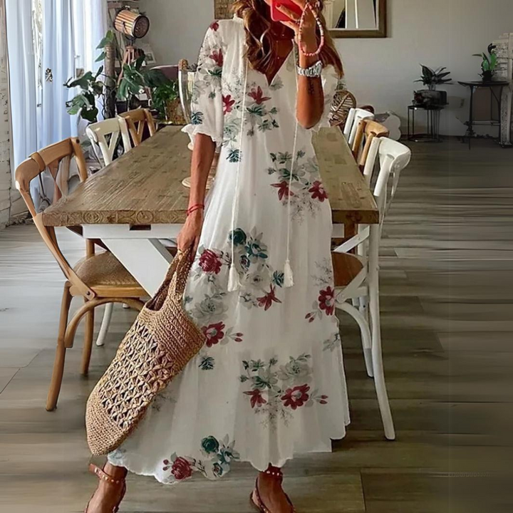 Drune | Maxi Kleid Mit Blumenmuster