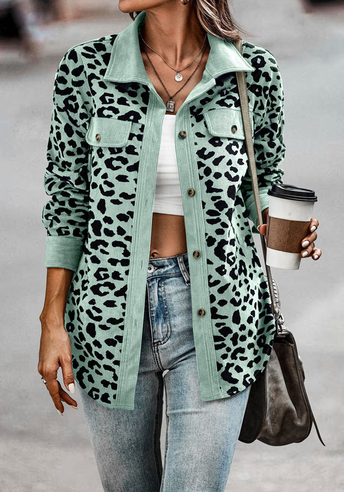 Drune | Frauen Leopardenmuster Jacke