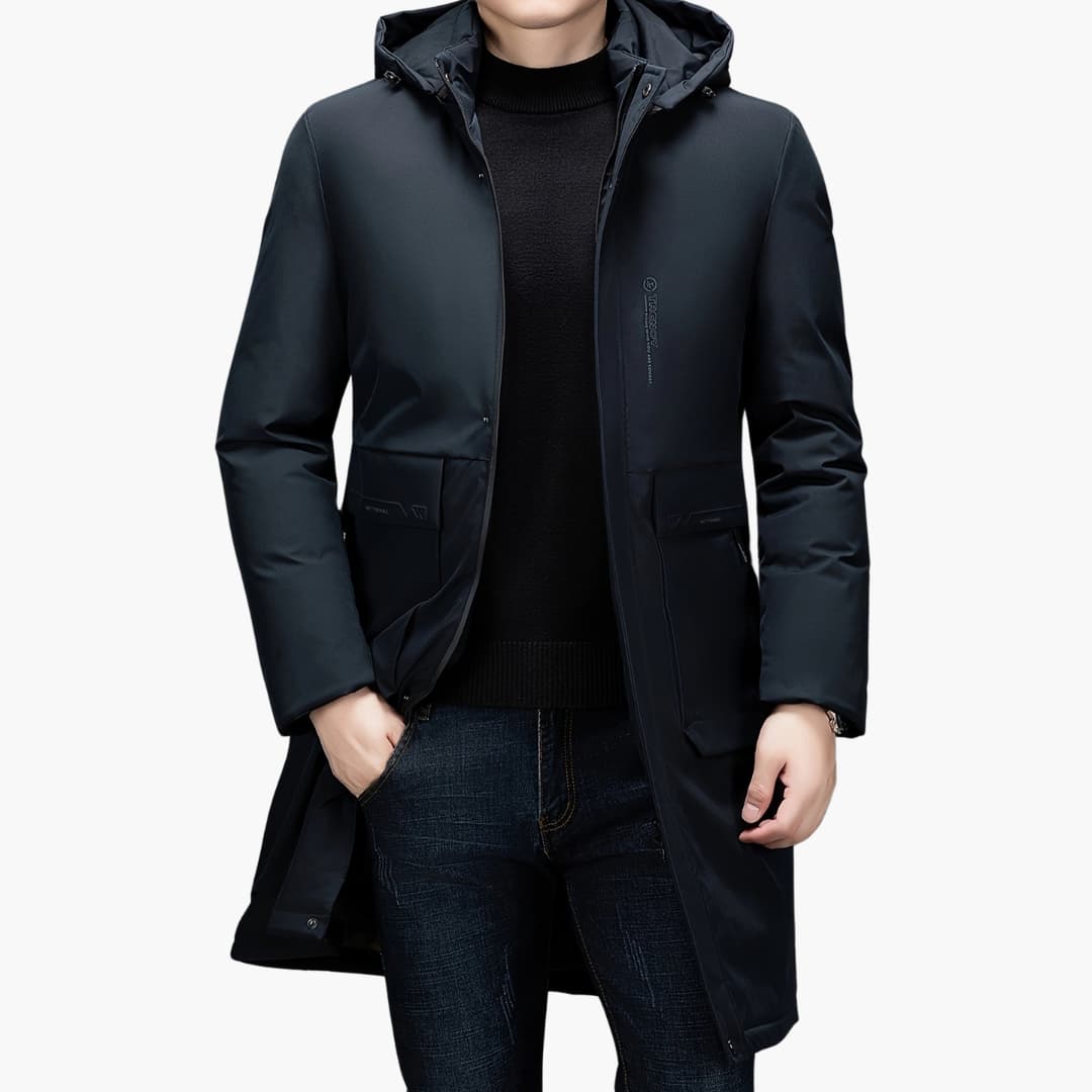 Drune | Stilvolle Winterjacke mit Kapuze für Männer