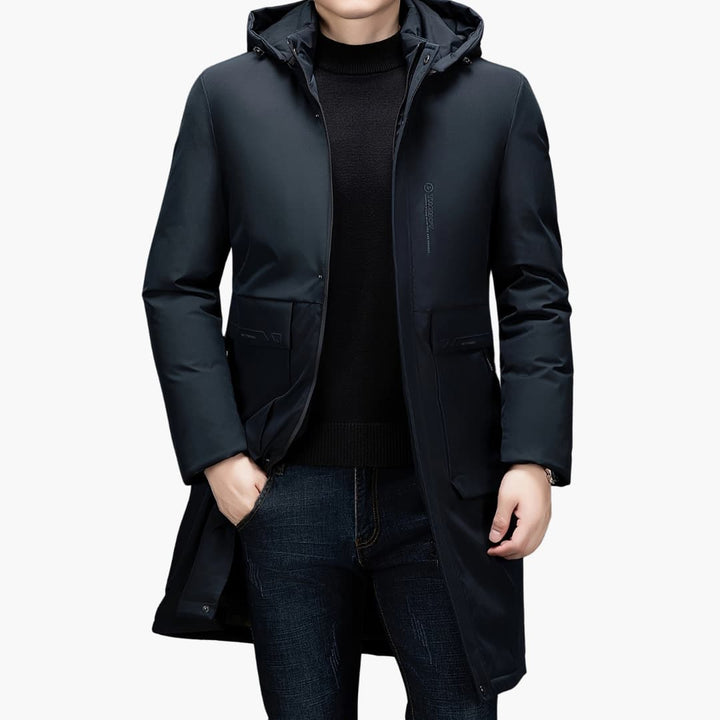 Drune | Stilvolle Winterjacke mit Kapuze für Männer