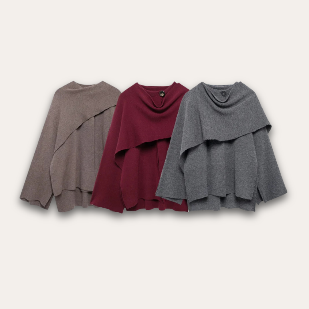 Drune | Stilvoll Poncho-Pullover für Frauen