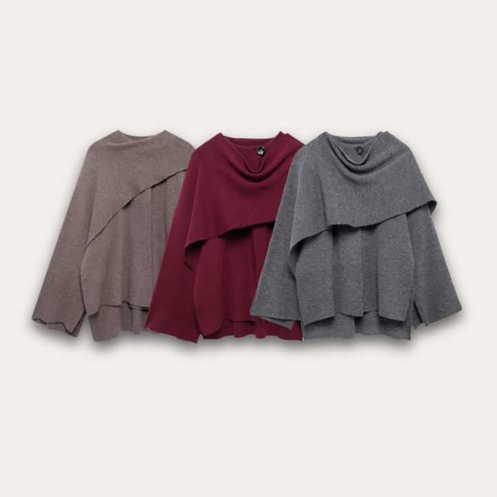Drune | Stilvoll Poncho-Pullover für Frauen