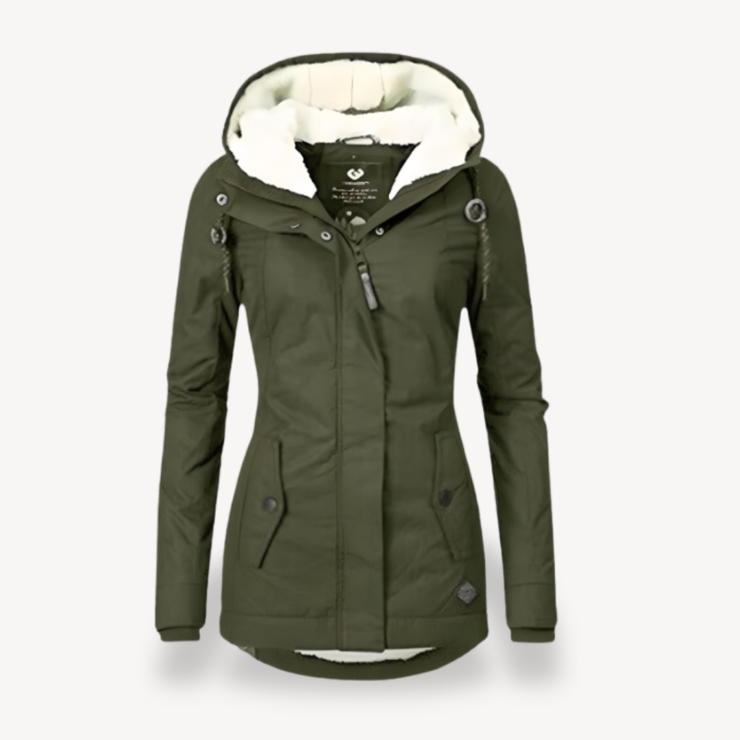 Drune | Damen wasserdichte Winterjacke mit Kapuze