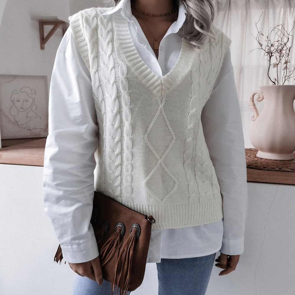 Drune | Vielseitiger Pullover Damen ohne Ärmel