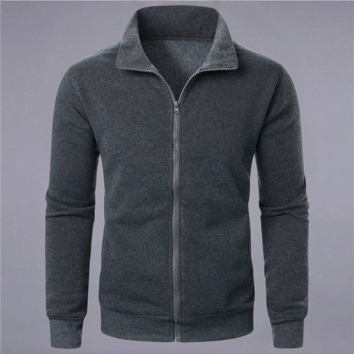 Drune | Klassisches Sweatshirt mit Reißverschluss Baumwollmischung Komfort und Stil