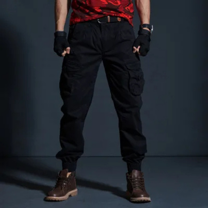 Drune | hohe Qualität elastische Taille cargohose herren