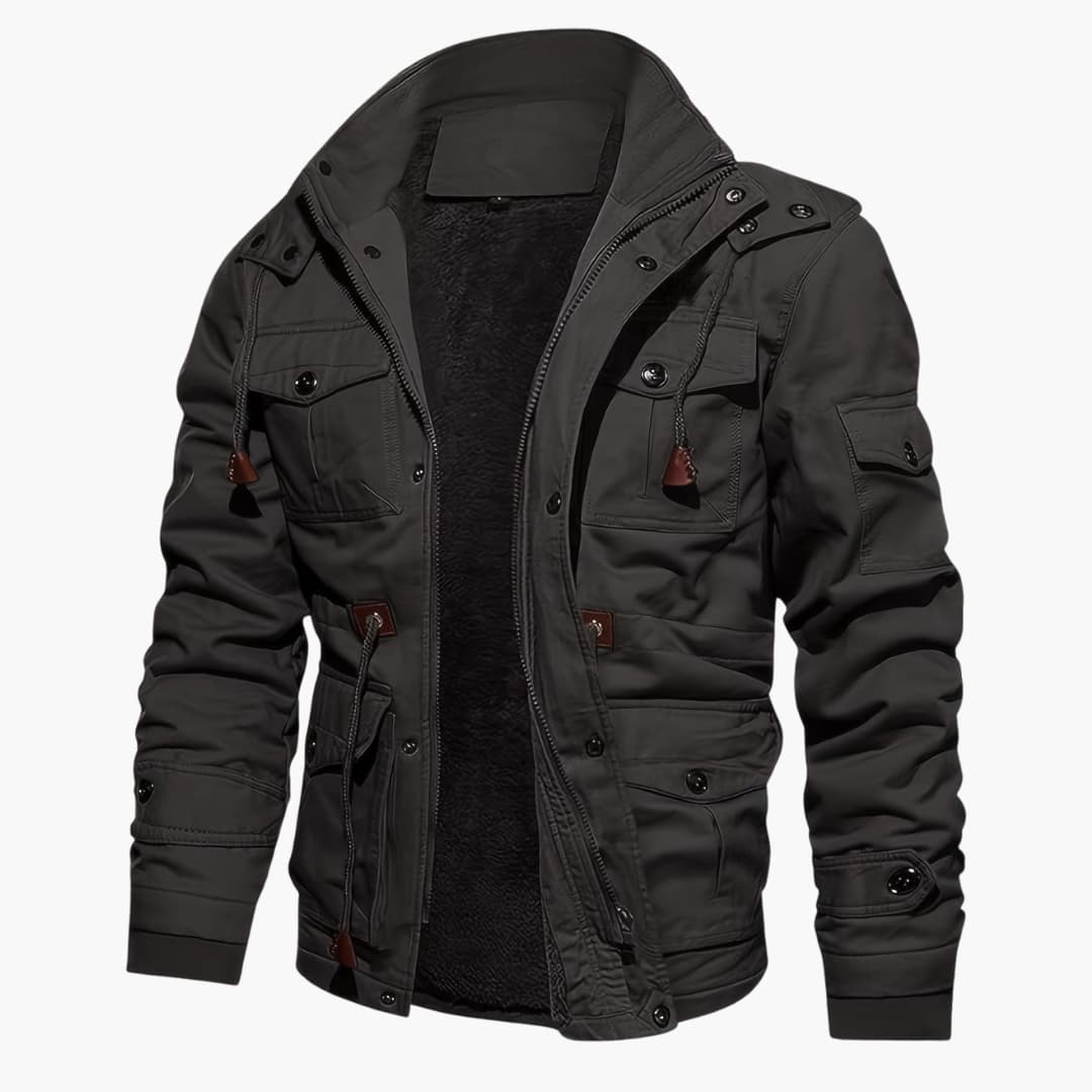 Drune | Warme Fleecejacke mit Taschen für Herren