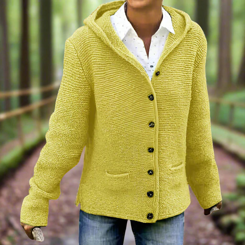 Drune | Vintage Kapuzenstrickmantel
