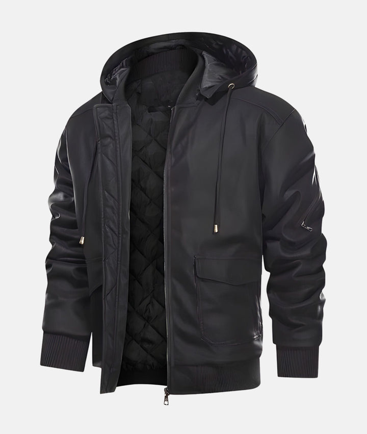 Drune | Bequeme Jacke mit Kapuze und gequiltetem Futter für Herren