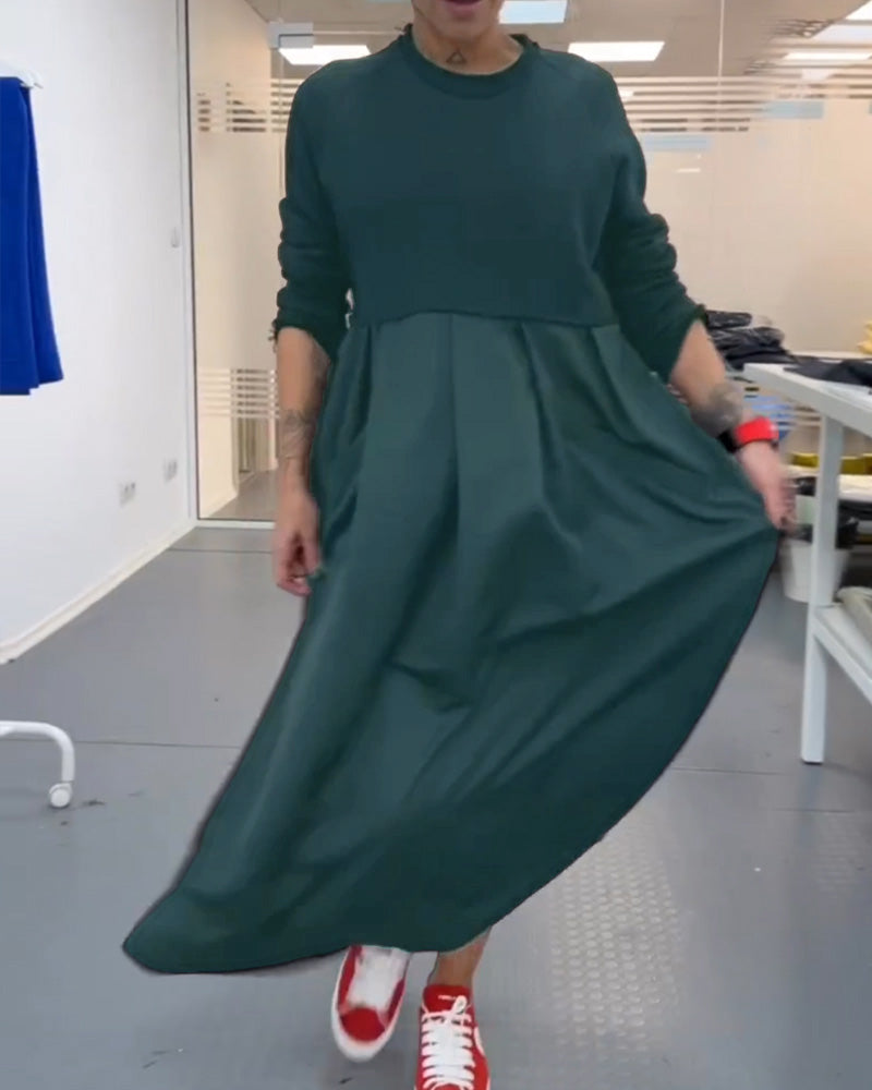 Drune | In Uni Farbe Freizeitkleid