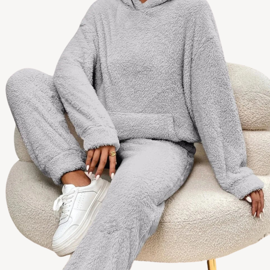 Drune | Damen Fleece-Loungewear-Set Trainingsanzug