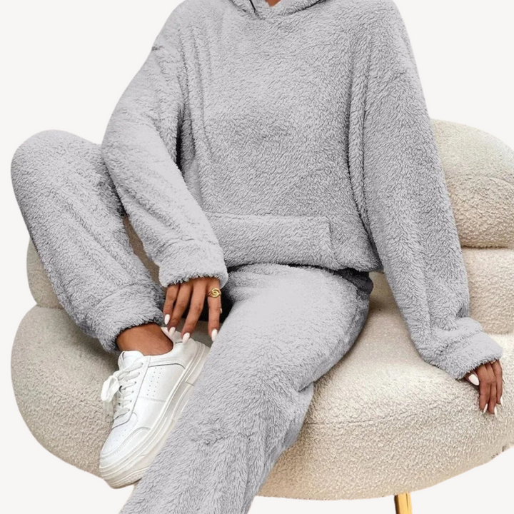Drune | Damen Fleece-Loungewear-Set Trainingsanzug