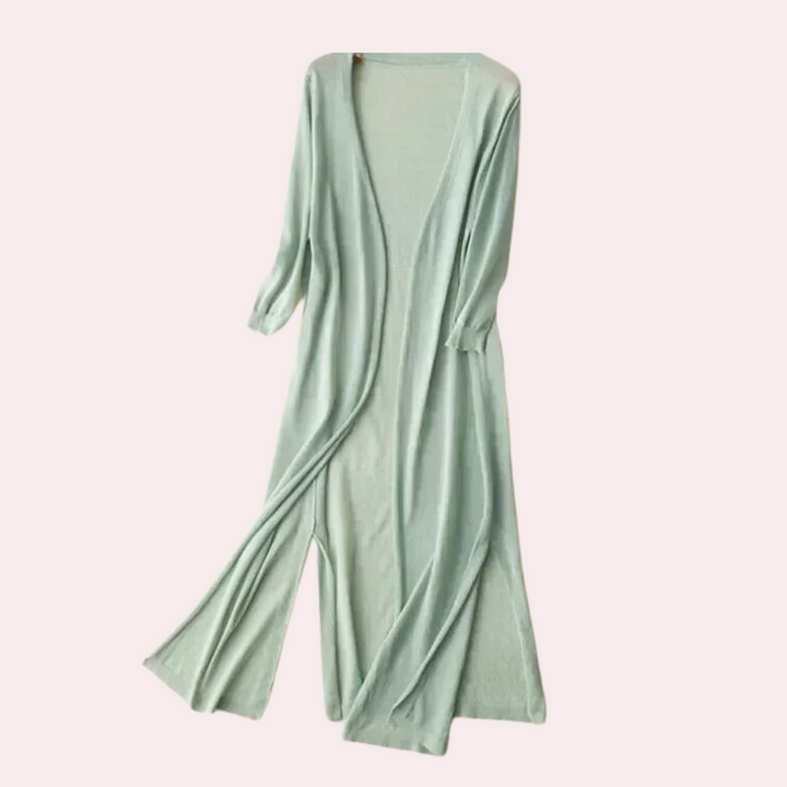 Drune | Damen Lange Weste Elegant Und Leicht Sommer Strickjacke Für Frauen