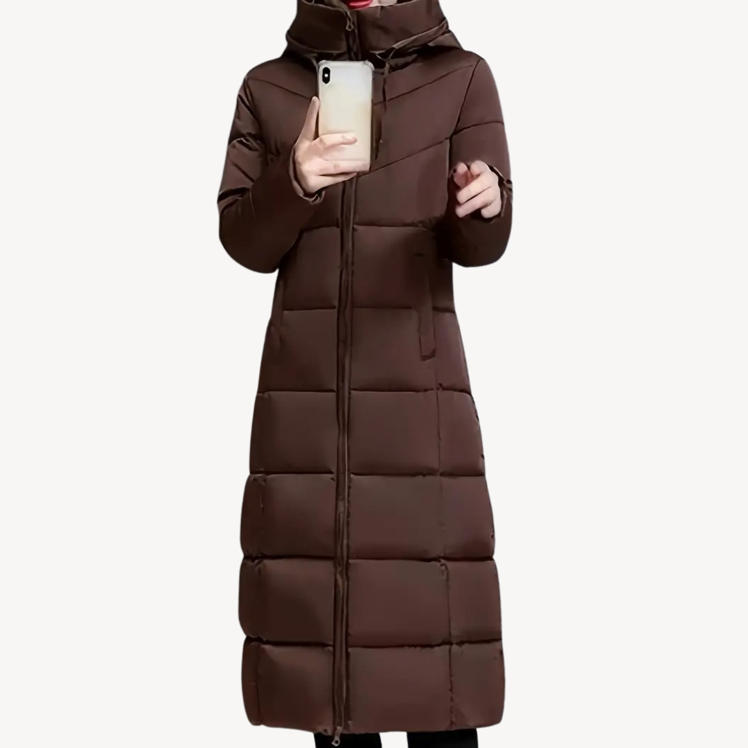 Drune | Damen Lange Daunenjacke