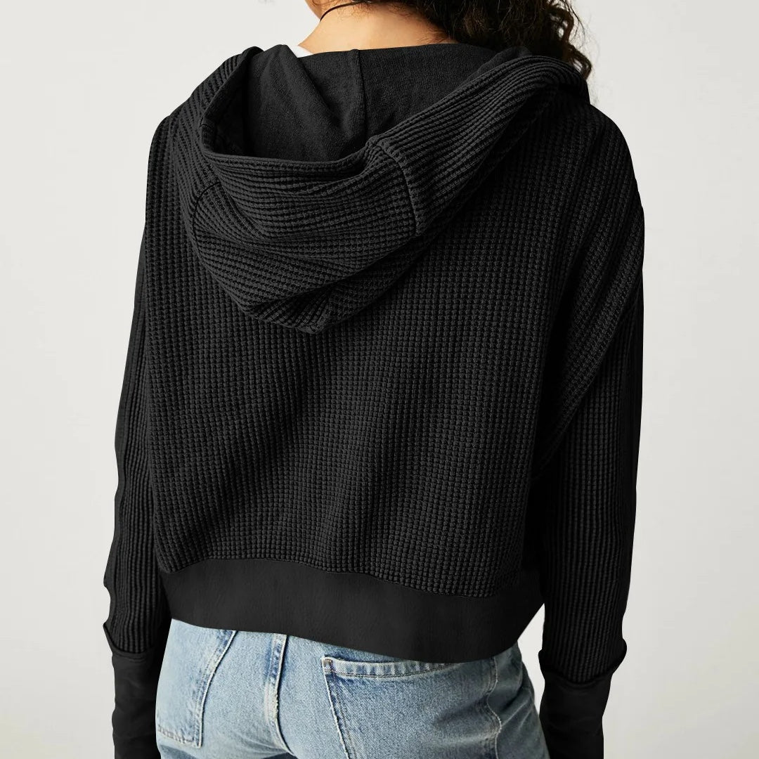 Drune | Lässiger Hoodie mit Strukturiertem Gewebe Weich und Bequem Perfekt Für Den Alltag