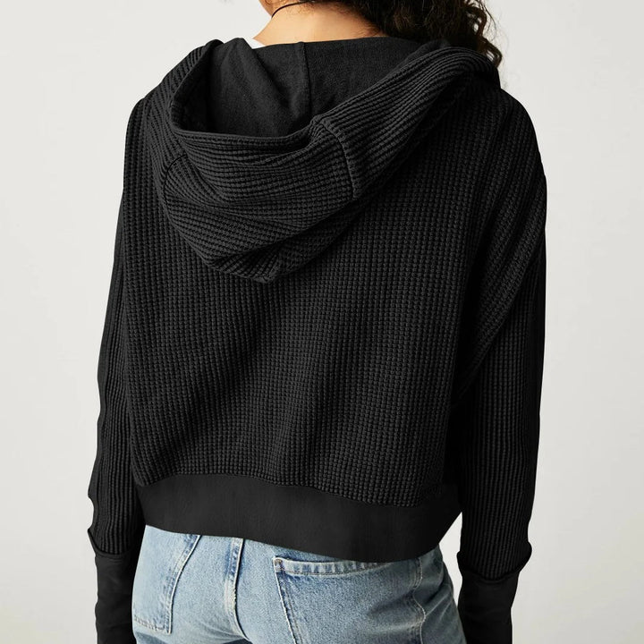 Drune | Lässiger Hoodie mit Strukturiertem Gewebe Weich und Bequem Perfekt Für Den Alltag