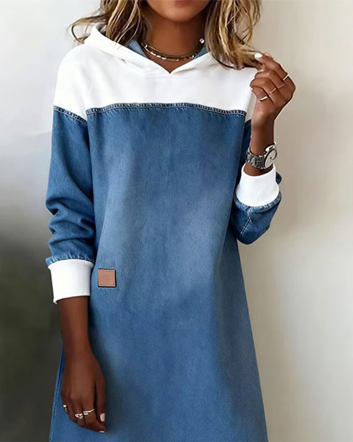 Drune | Kapelle Denim Patchwork Fallende Schulter