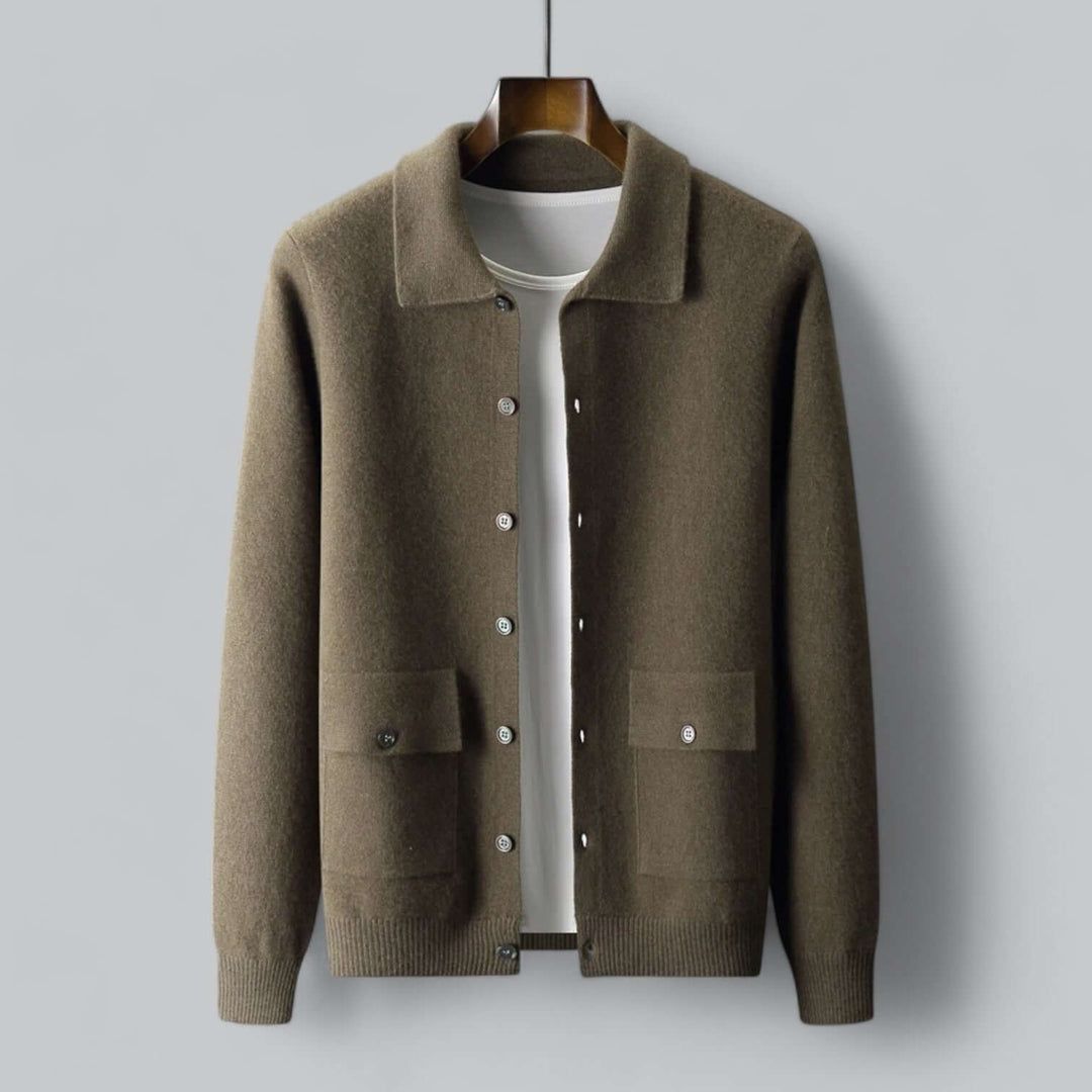 Drune | Herren Kaschmir-Mischung Cardigan Jacke