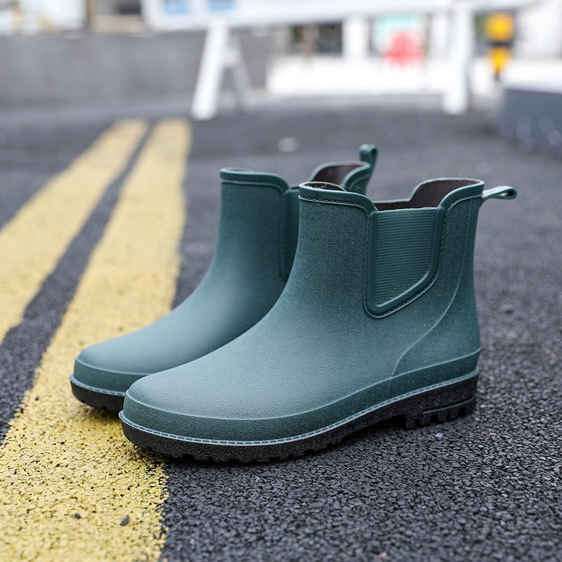 Halbhohe Wasserdichte Herren-Regenstiefel Drune