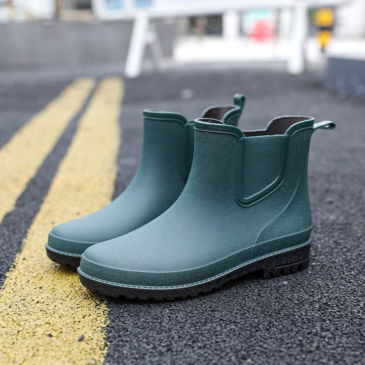 Halbhohe Wasserdichte Herren-Regenstiefel Drune