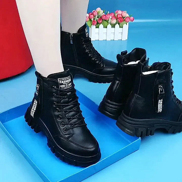 Drune | Damen High Top Leder Martin Stiefel