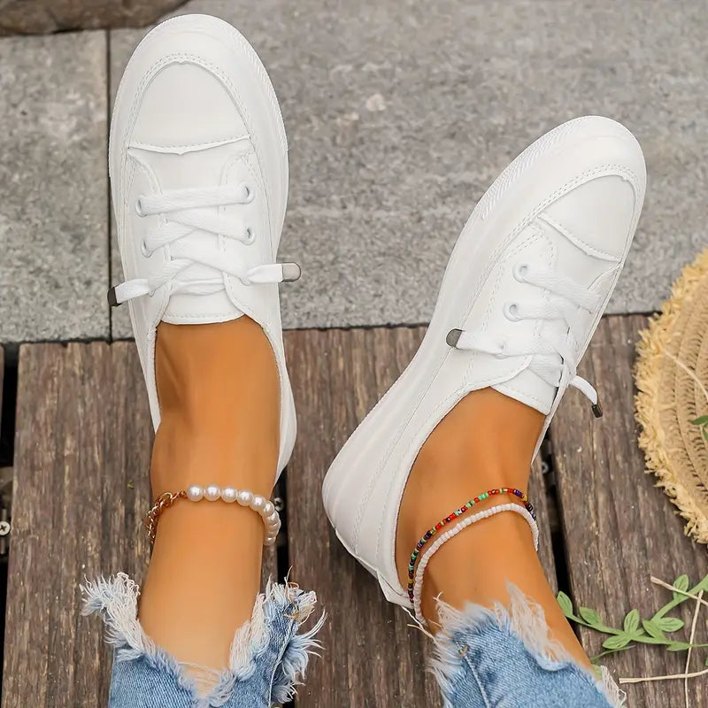 Drune | Lässig Flache Schuhe mit Rutschfester Sohle und Runder Spitze