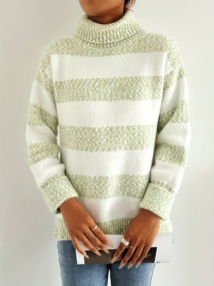 Drune | Strickpullover mit Rollkragen Acrylmischung Gestreiftes Muster