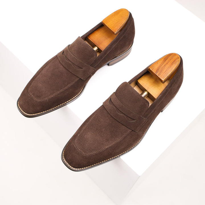 Drune | Slip on Leder Penny Loafers Herrenschuhe