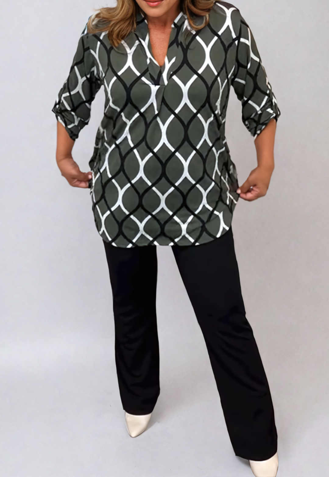 Drune | Bluse mit Leichter und Eleganter Passform