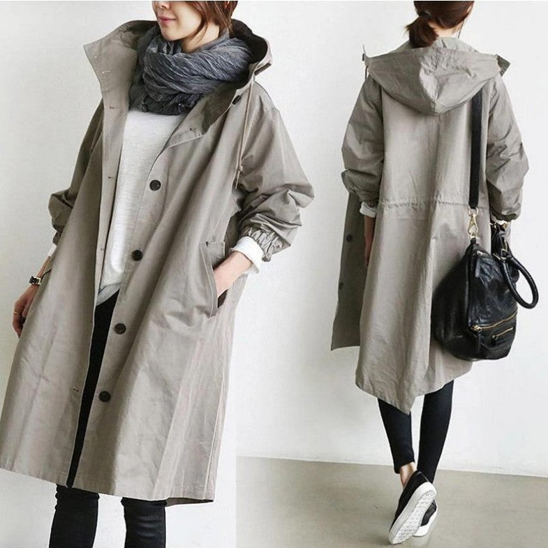 Drune | Trenchcoat Mit Kapuze