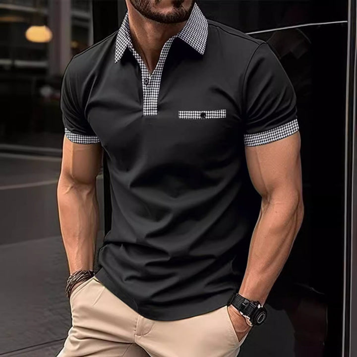 Drune | Farblich passendes POLO-Shirt mit Knöpfen