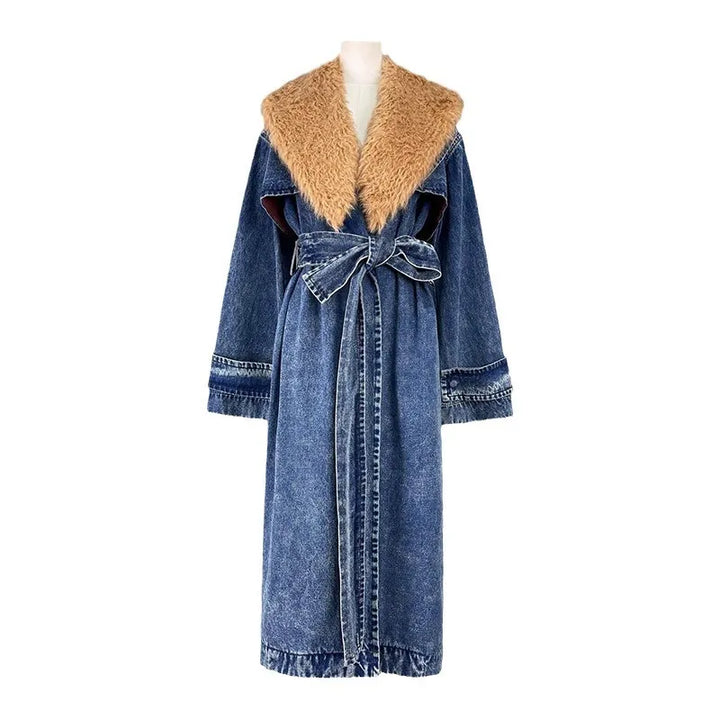 Drune | Trendy Jeans-Trenchcoat für Damen