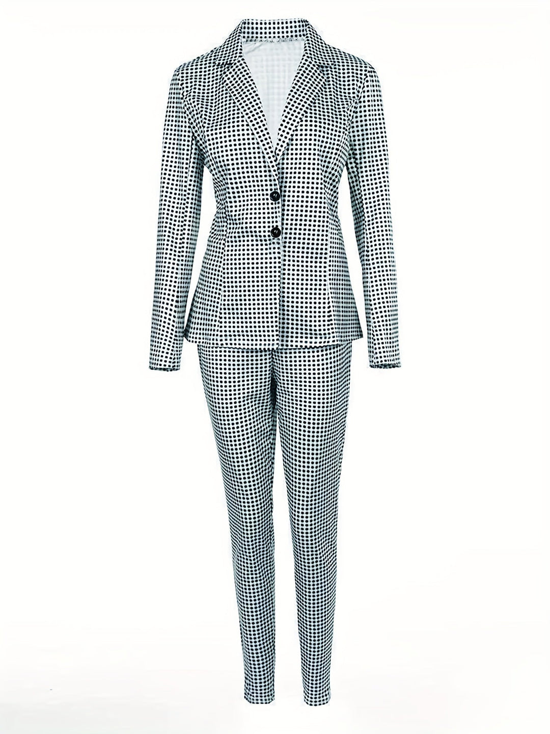 Drune | Karo Muster Zweiteiliges Outfit Set Für Damen - Perfekt für Legere Tage
