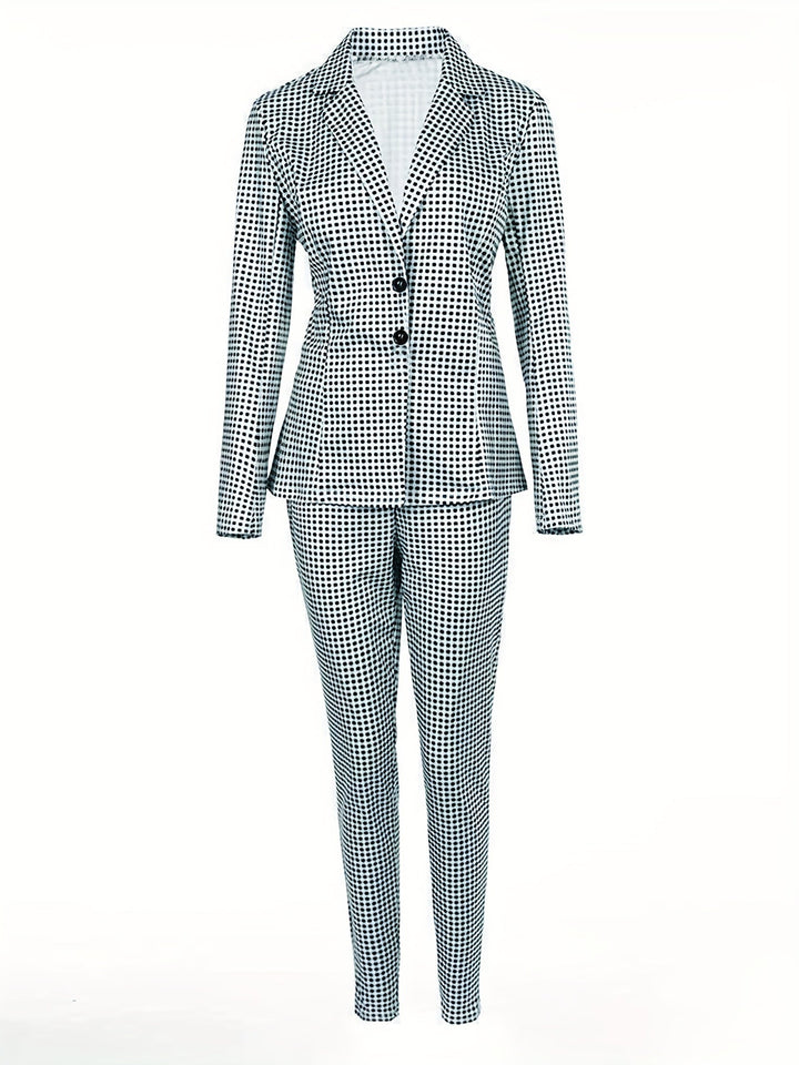 Drune | Karo Muster Zweiteiliges Outfit Set Für Damen - Perfekt für Legere Tage