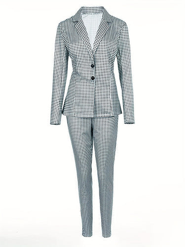 Drune | Karo Muster Zweiteiliges Outfit Set Für Damen - Perfekt für Legere Tage