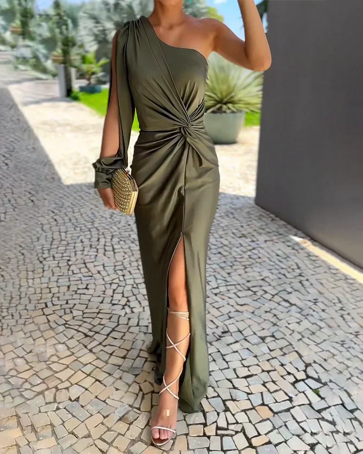 Drune | Lange Abendkleid mit Weichen Falten